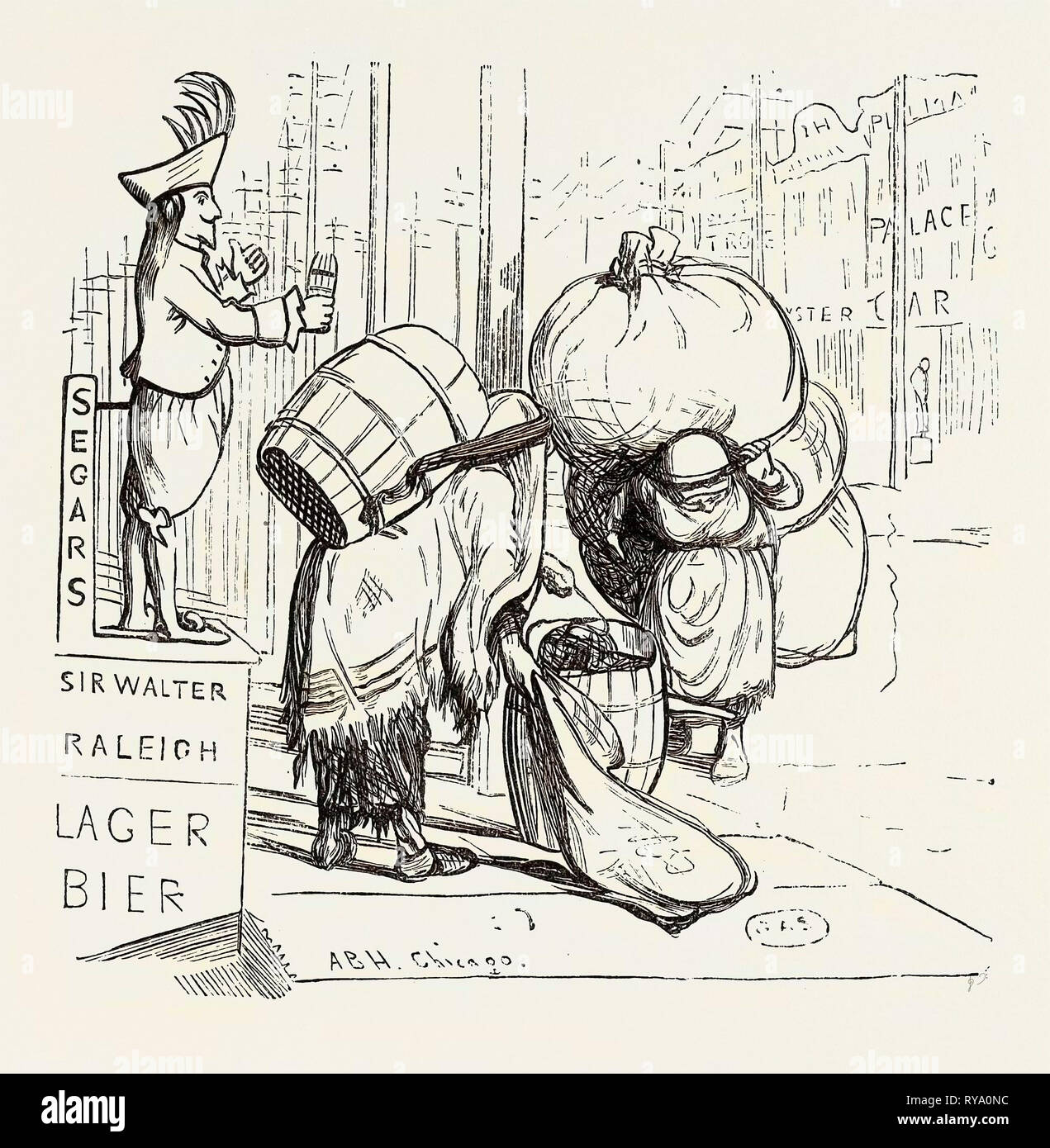 New York Rag Collectors, 1870 Stock Photo Alamy