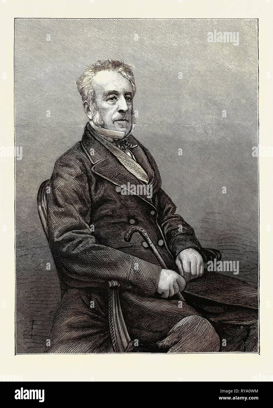George Grote, D.C.L., F.R.S., Vice-President of the London University, 1870 Stock Photo