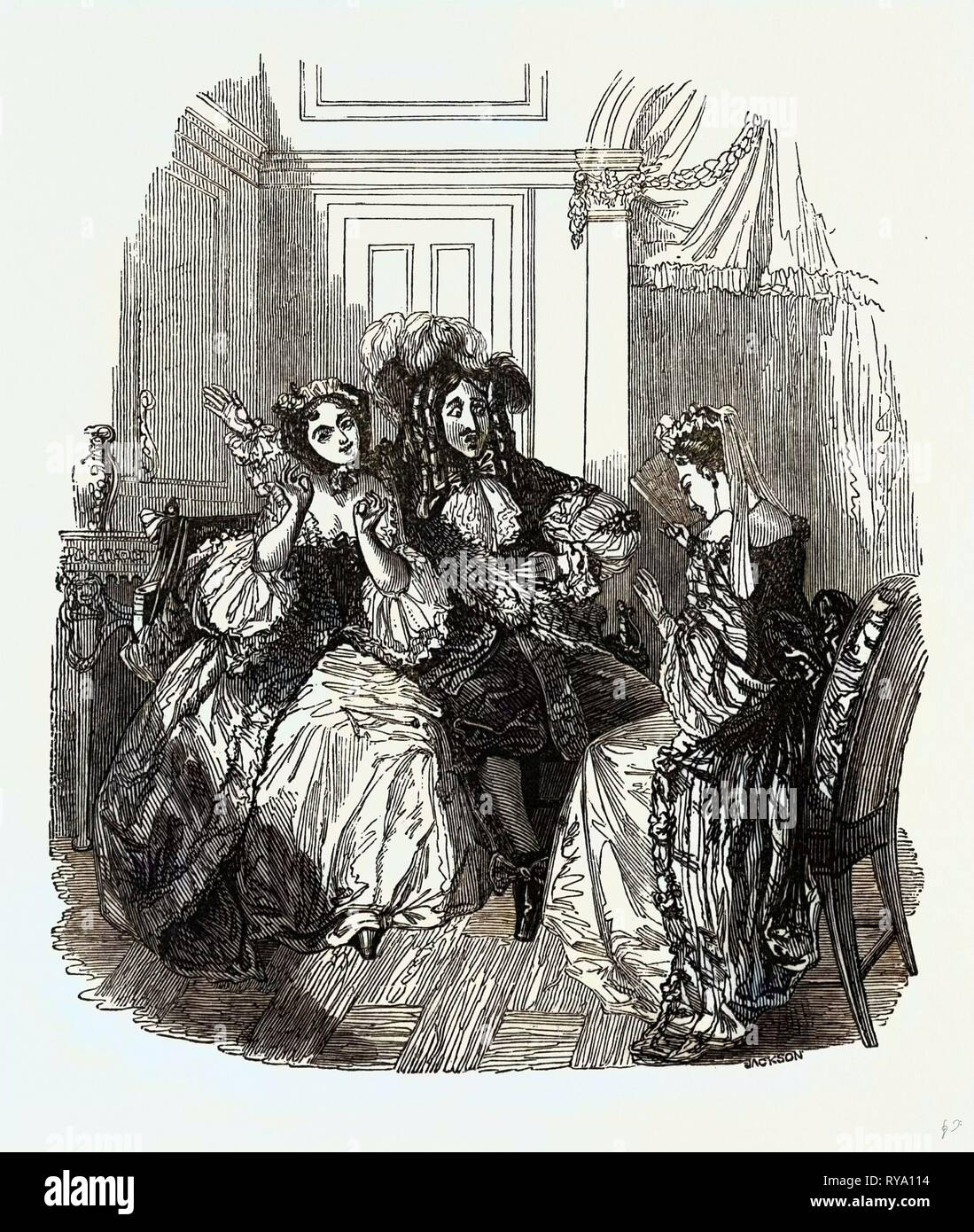 Scene from Les Précieuses Ridicules Stock Photo Alamy