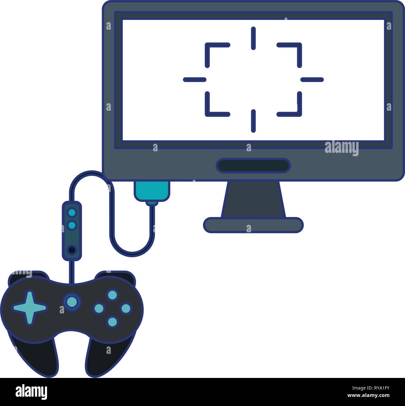 Virtual reality technology blue lines Stock Vector Image & Art - Alamy