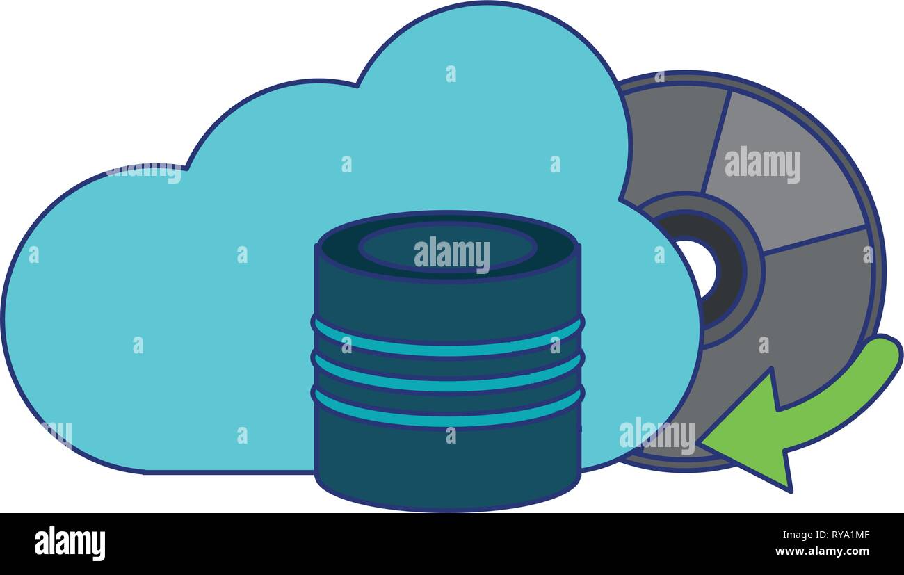 Cloud computing technology blue lines Stock Vector Image & Art - Alamy