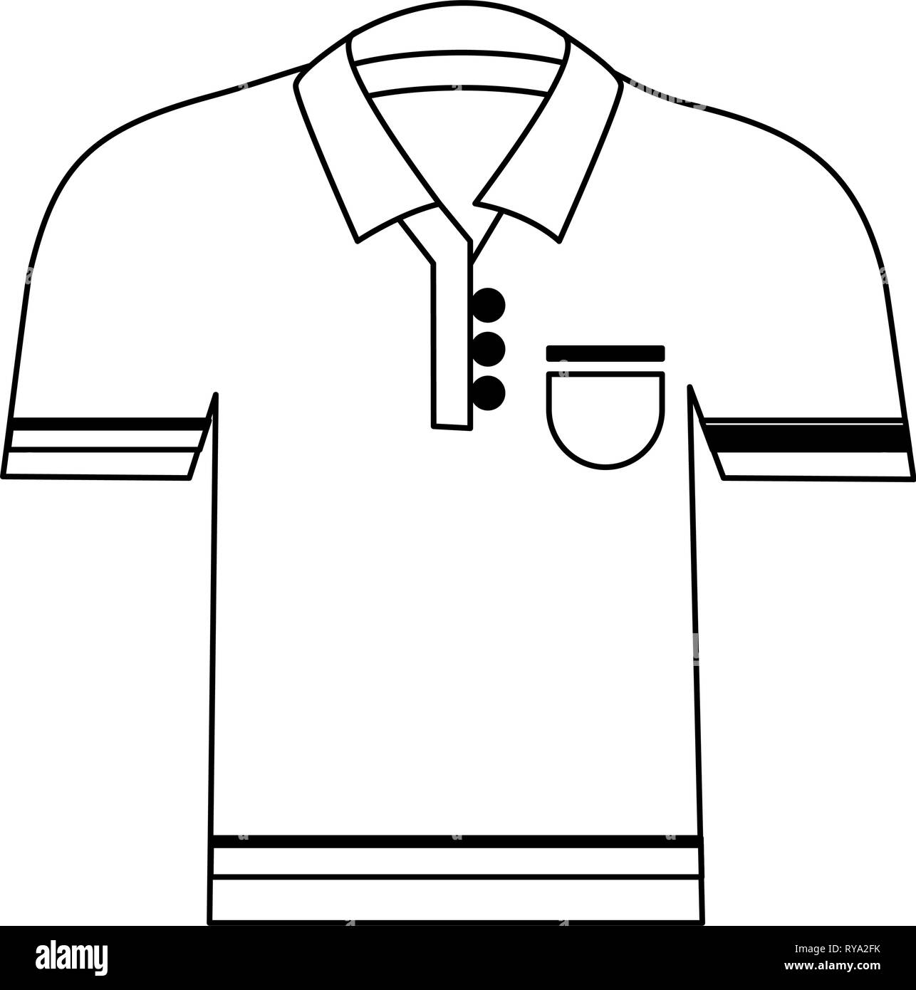 White golf shirt Stock Vector Images - Alamy