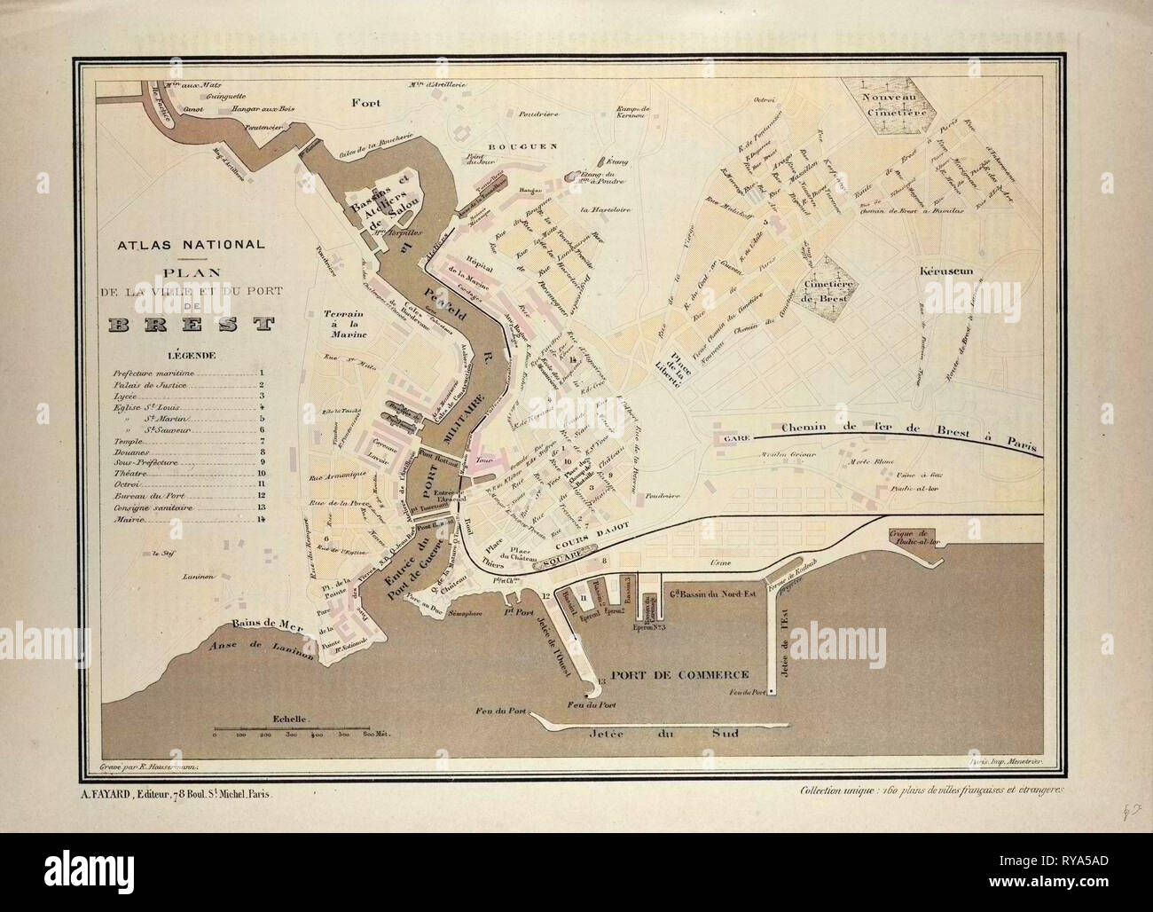 Map of brest france hires stock photography and images Alamy