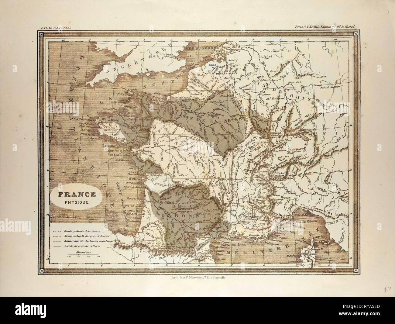 Retro Map Of France High Resolution Stock Photography and Images - Alamy