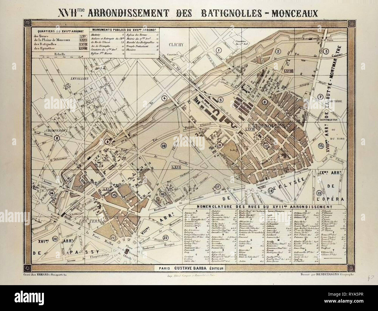 17th century paris map hi-res stock photography and images - Alamy