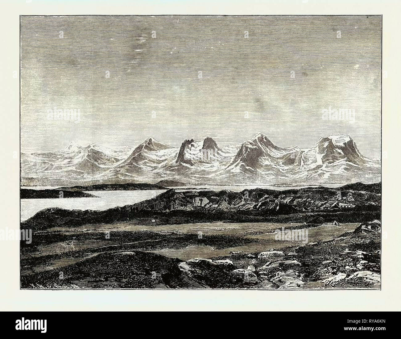 The Seven Sisters. De Syv Søstre (Seven Sisters), a Mountain Formation ...