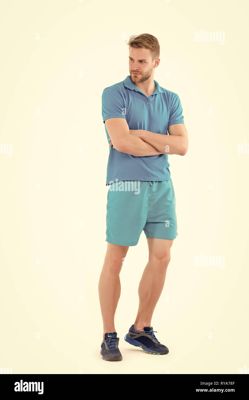 Sportsman Isolated On White Man In Active Wear And Sneakers Full Length Personal Trainer For Healthy Lifestyle Fit And Confident Sport Fashion Sty Stock Photo Alamy Sportsman Isolated On White Man In Active Wear And Sneakers Full Length Personal Trainer For Healthy Lifestyle Fit And Confident Sport Fashion Sty Stock Photo Alamy