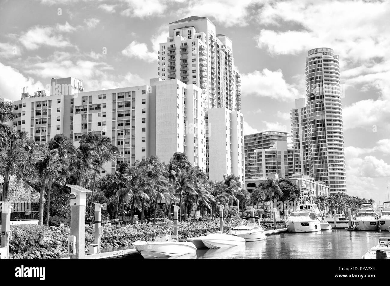 Boat tourist florida Black and White Stock Photos & Images - Alamy