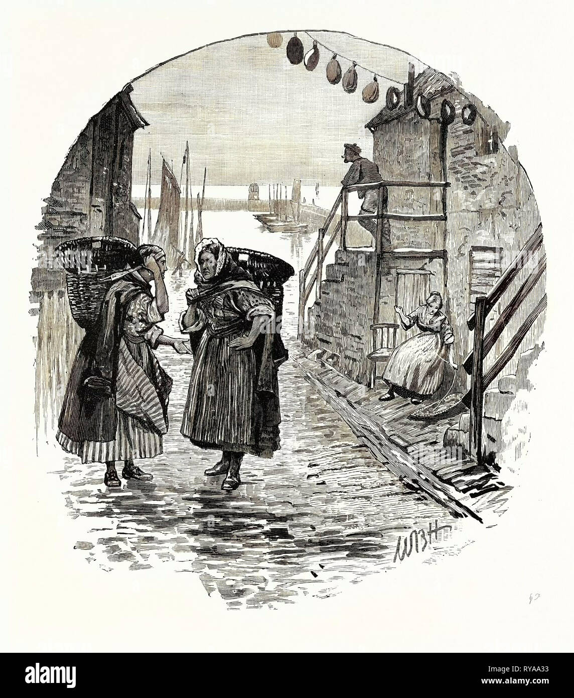 Edinburgh Newhaven Fishwives Stock Photo Alamy