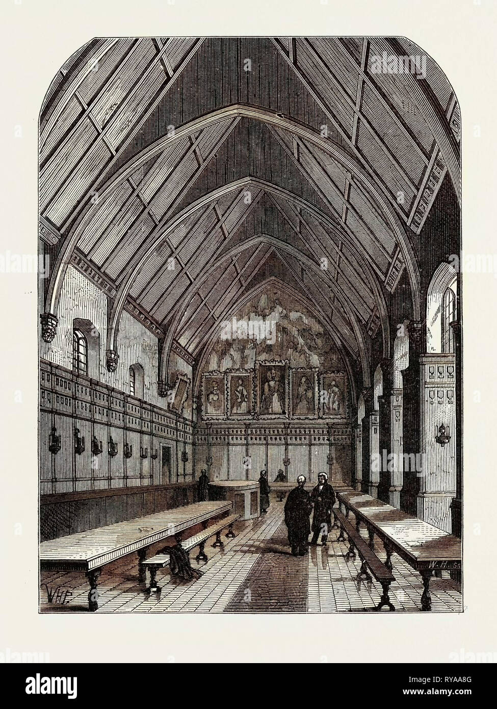The Old Hall of the Inner Temple London Stock Photo