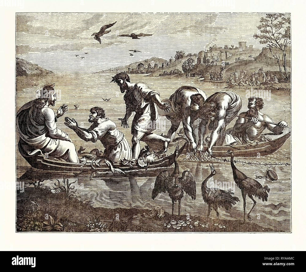 The Miraculous Draught of Fishes Stock Photo Alamy
