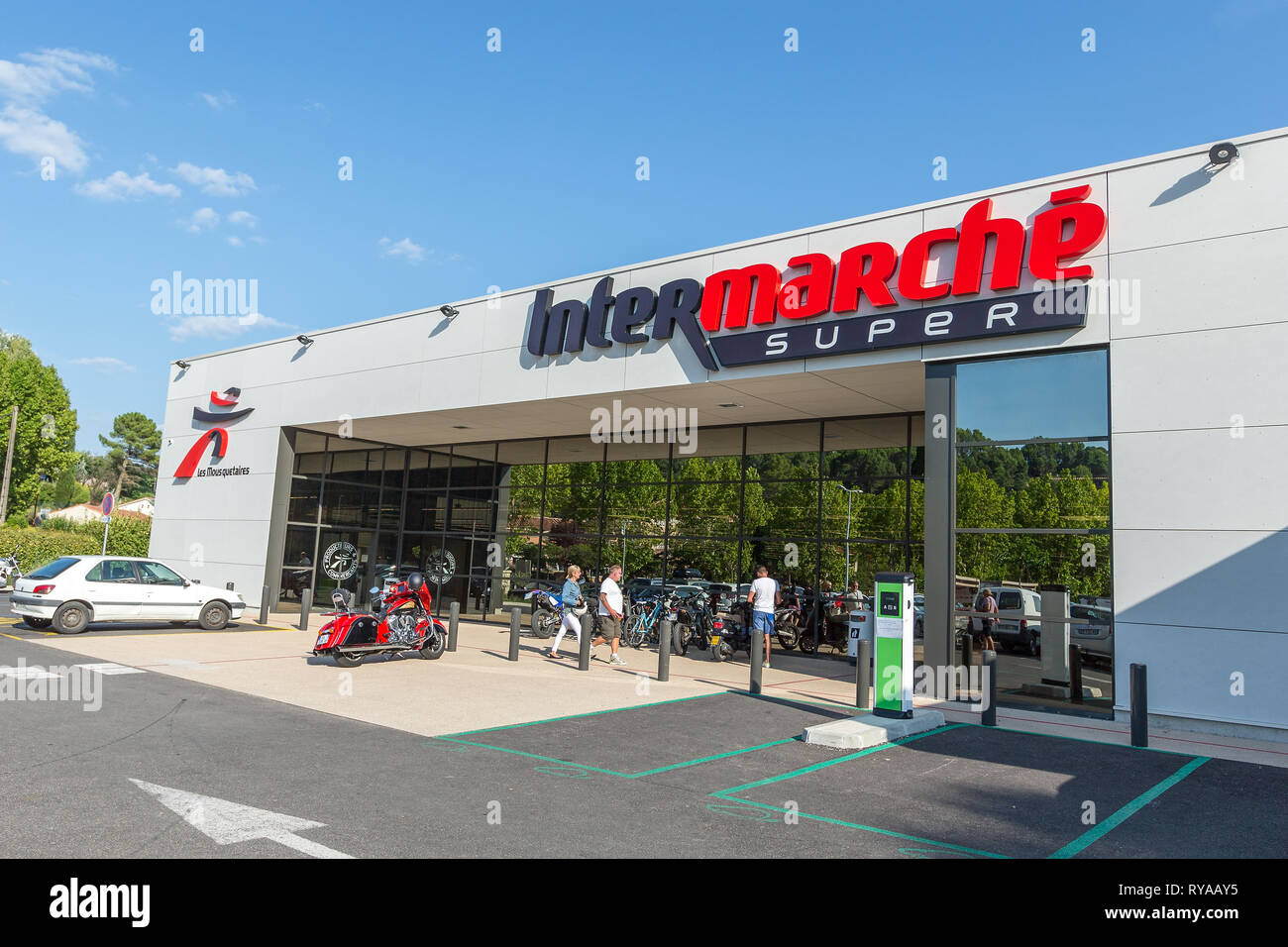 Supermarkt der Kette Intermarche in Salernes, 29.08.2018 Bildnachweis: Mario Hommes / HH-Photography Stock Photo
