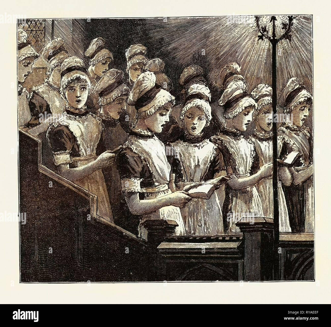 Choir of the French Church of the Savoy, Bloomsbury. Consisting of