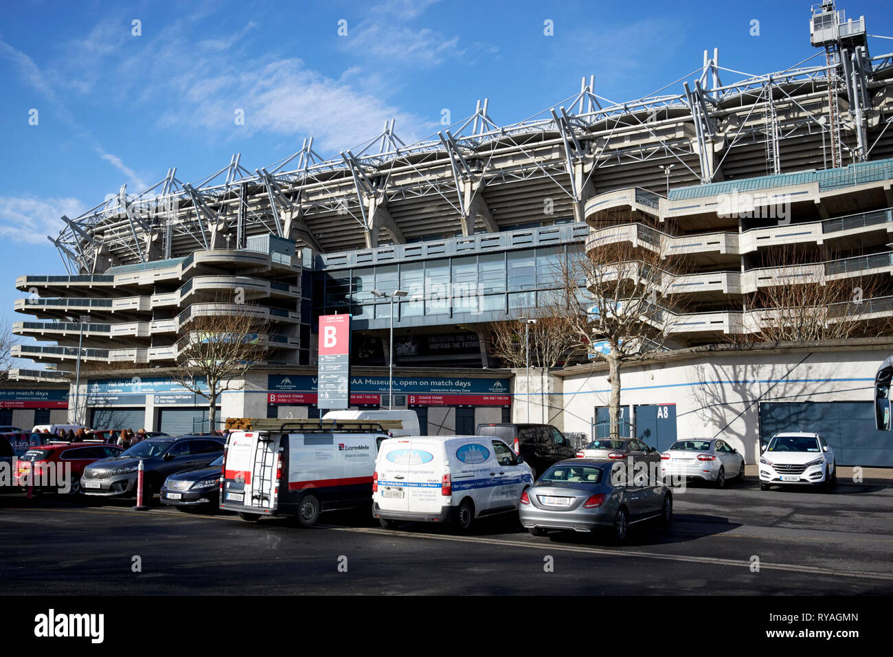 rear of the cusack stand croke park Dublin republic of Ireland Stock