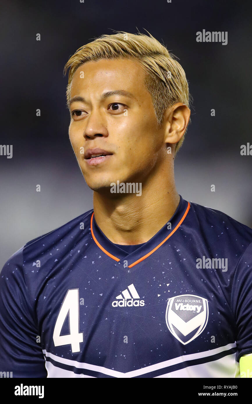 Hiroshima Athletic Stadium, Hiroshima, Japan. 12th Mar, 2019. Keisuke Honda  (Melbourne), MARCH 12, 2019 - Football/Soccer : AFC Champions League 2019  Group Stage F match between Sanfrecce Hiroshima 2-1 Melbourne Victory at