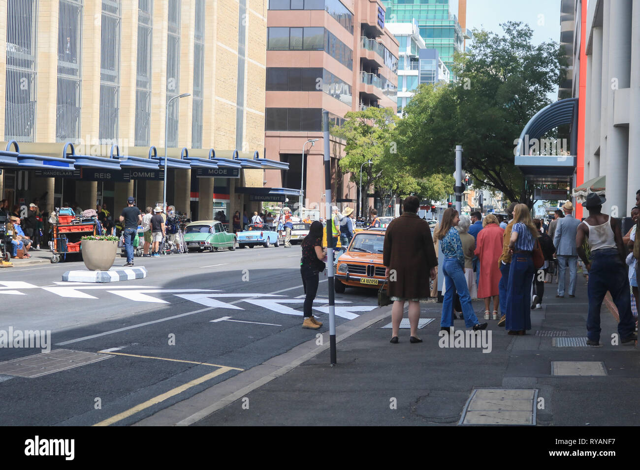 Adelaide, Australia. 13th Mar, 2019. Film set of 'Escape from Pretoria filmed in Adelaide. The film is based on a book by Tim Jenkin and is set during the Apartheid era in Capetown, South Africa about two white South Africans, Tim Jenkin and Stephen Lee, who were jailed in 1978 for producing and distributing anti-apartheid messages Credit: amer ghazzal/Alamy Live News Stock Photo