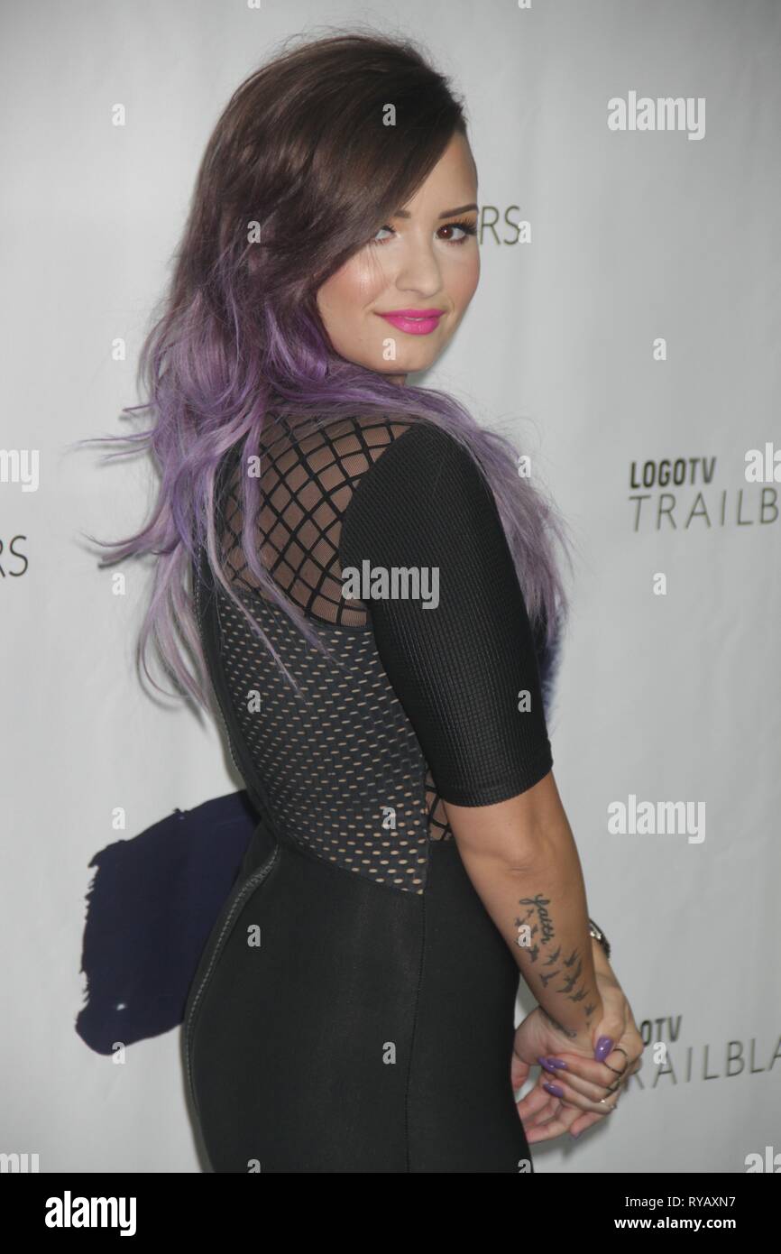 DEMI LOVATO Logo TV'S''TrailBlazers'' pride event and telecast taping