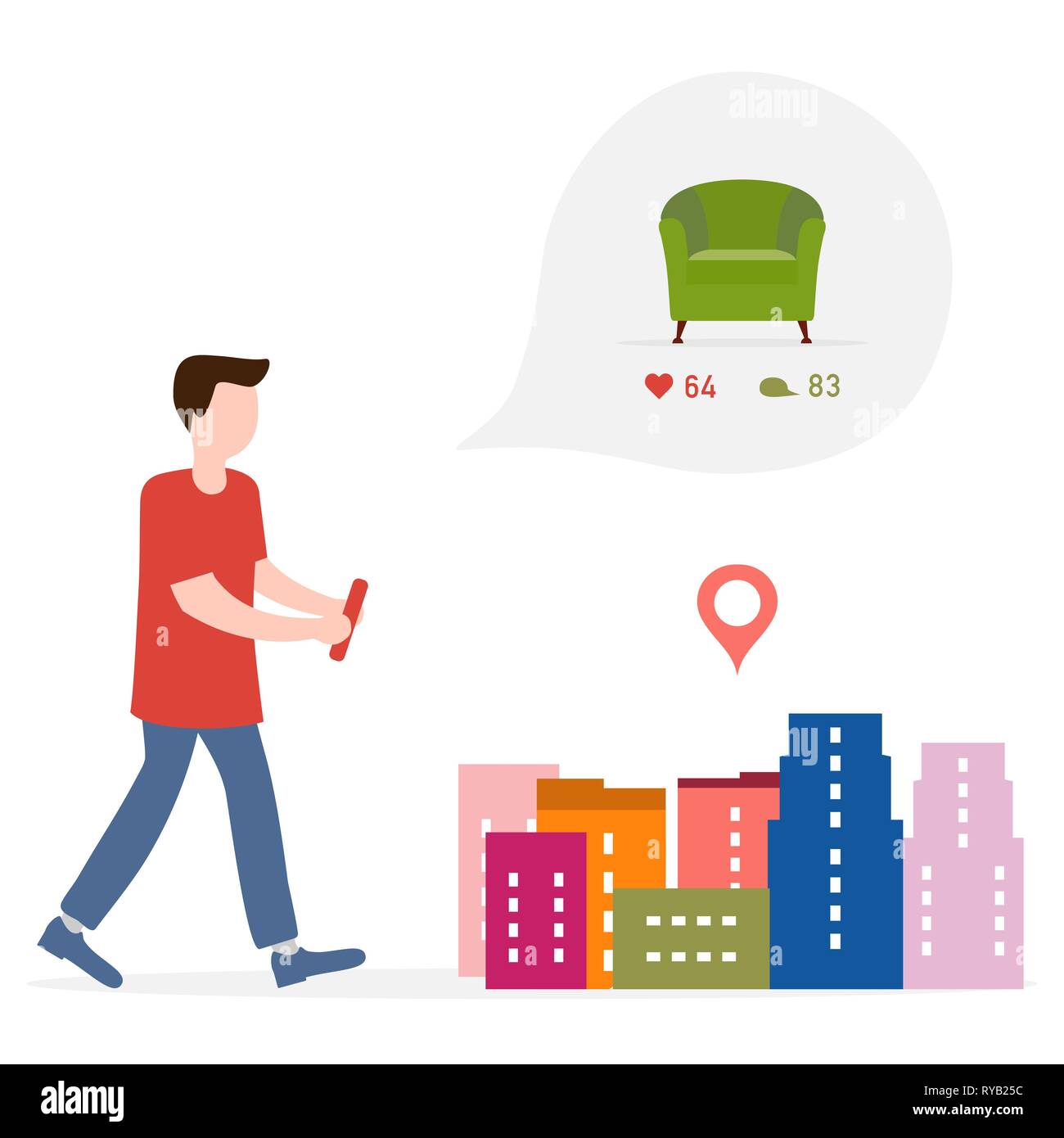 Shopping For Furniture Sale Cut Out Stock Images Pictures Alamy