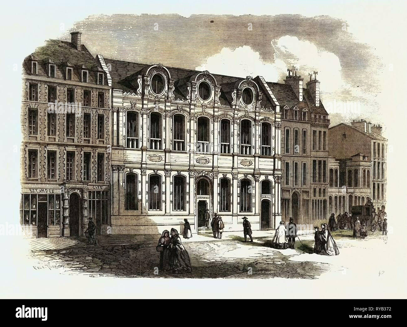 The New Façade of the School of Fine Arts Paris France Stock Photo Alamy