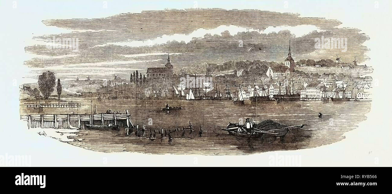 Flensburg 1854 Stock Photo