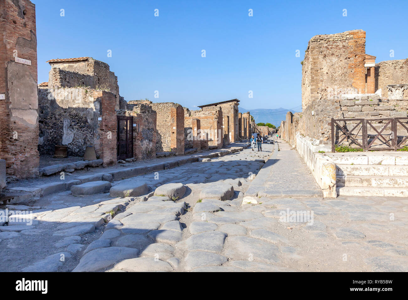 ITALY, POMPEII - May 02.2012: Ancient Roman city near Naples, in the ...