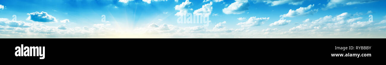 Sky panorama sunrise Stock Photo - Alamy