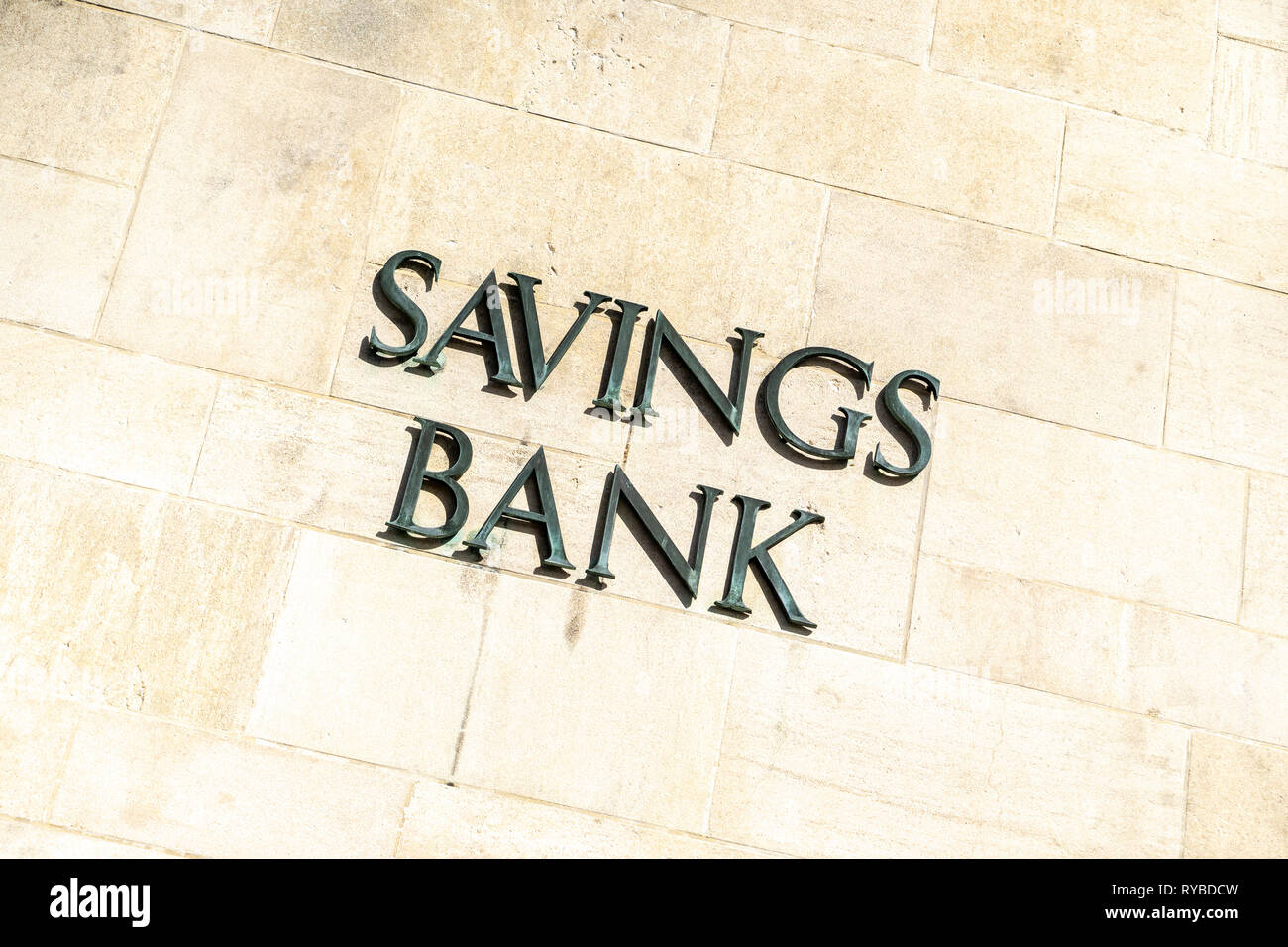 Savings bank Stock Photo