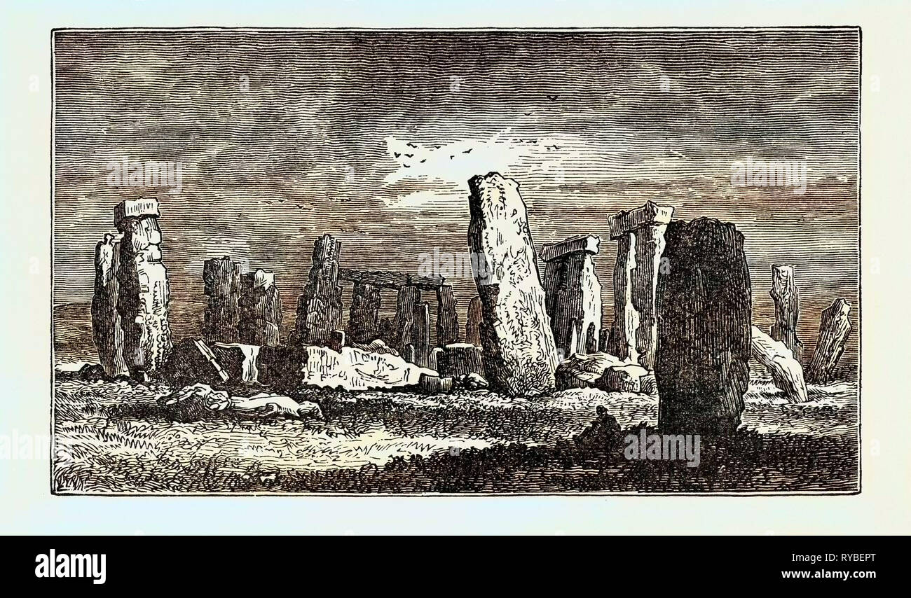 Engraving of the stonehenge hi-res stock photography and images - Alamy