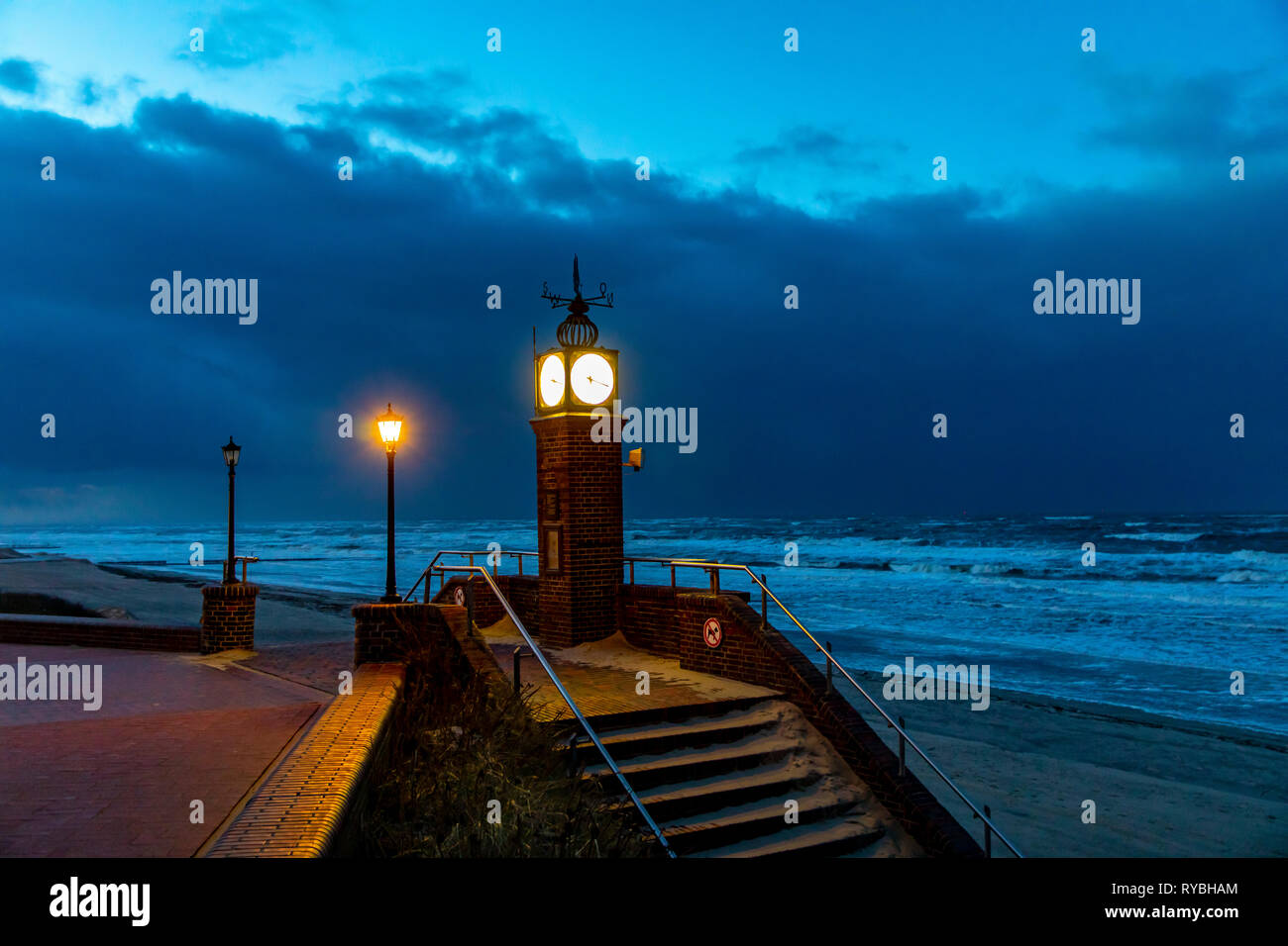 Promenade On Wangerooge Stock Photos Promenade On Wangerooge