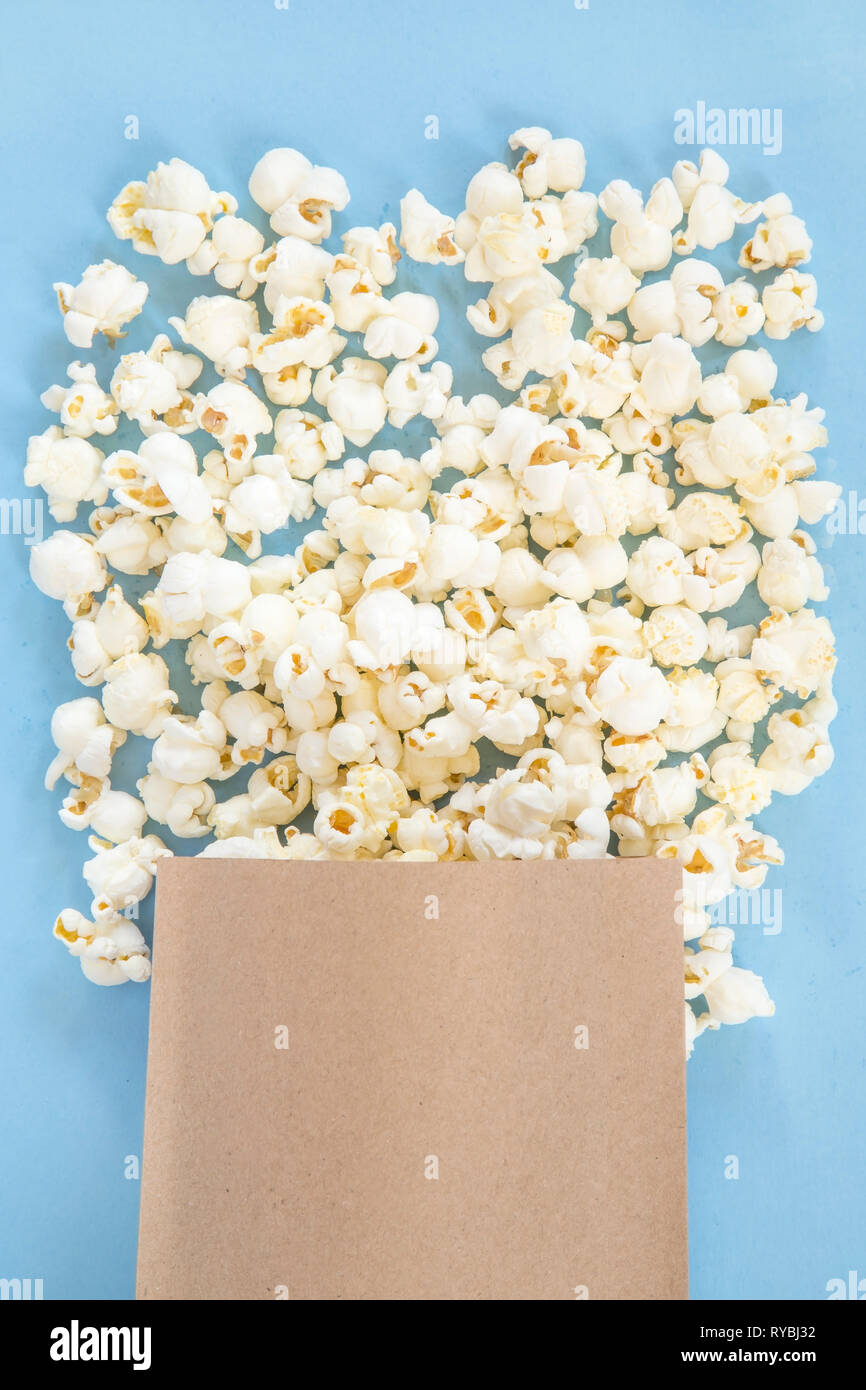 Popcorn in a paper bag Stock Photo Alamy