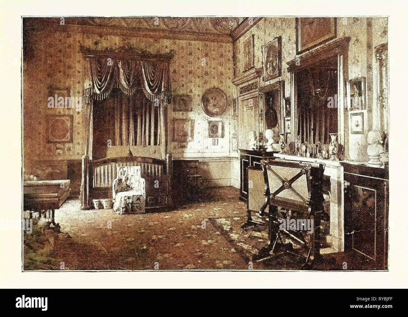 Her Majesty S Bedroom At Buckingham Palace Stock Photo