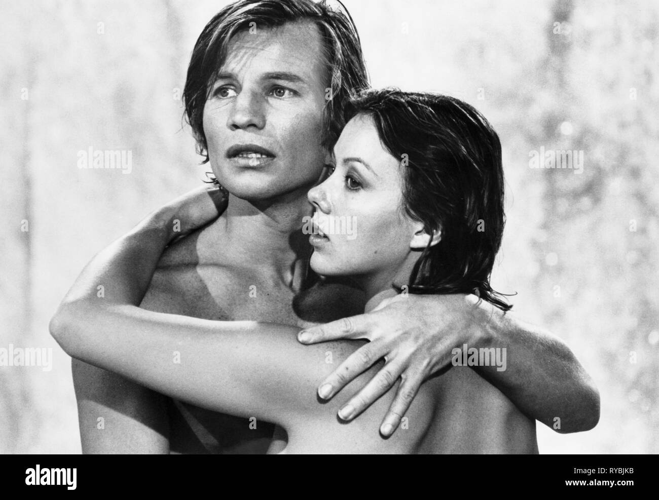 JENNY AGUTTER, MICHAEL YORK, LOGAN'S RUN, 1976 Stock Photo