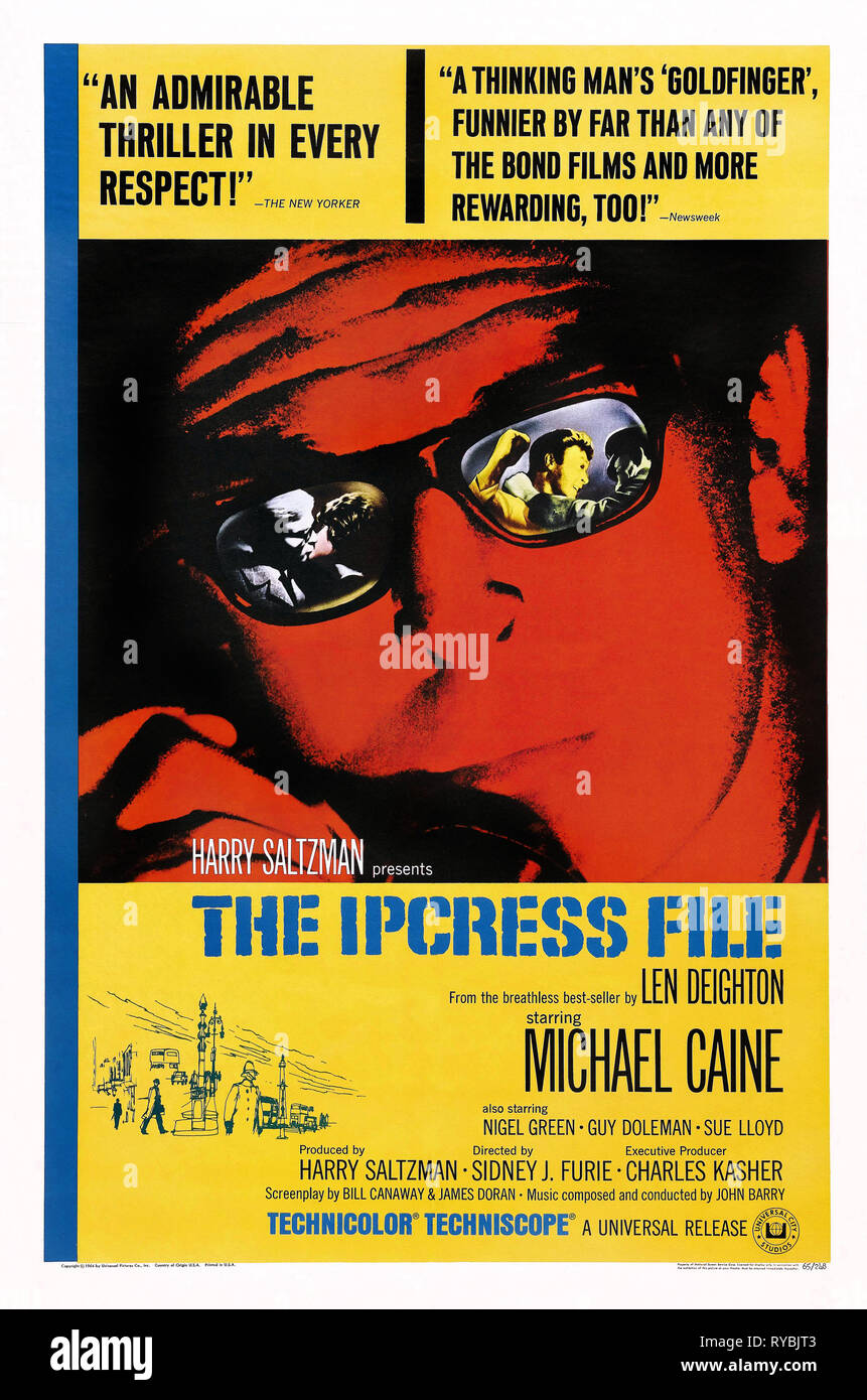 FILM POSTER, THE IPCRESS FILE, 1965 Stock Photo
