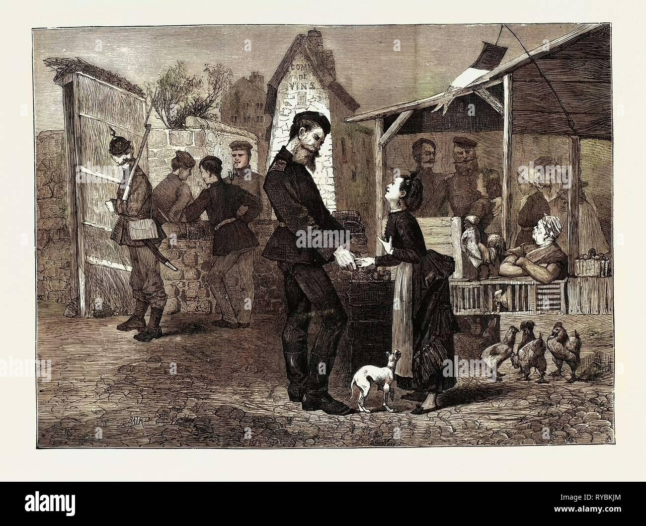 The Prussian's Farewell to France Stock Photo - Alamy