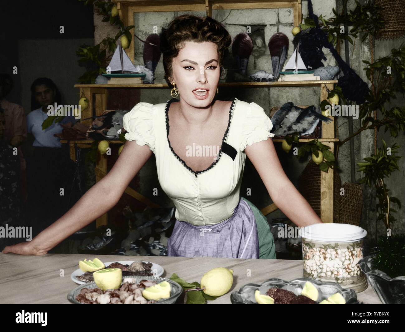SOPHIA LOREN, SCANDAL IN SORRENTO, 1955 Stock Photo