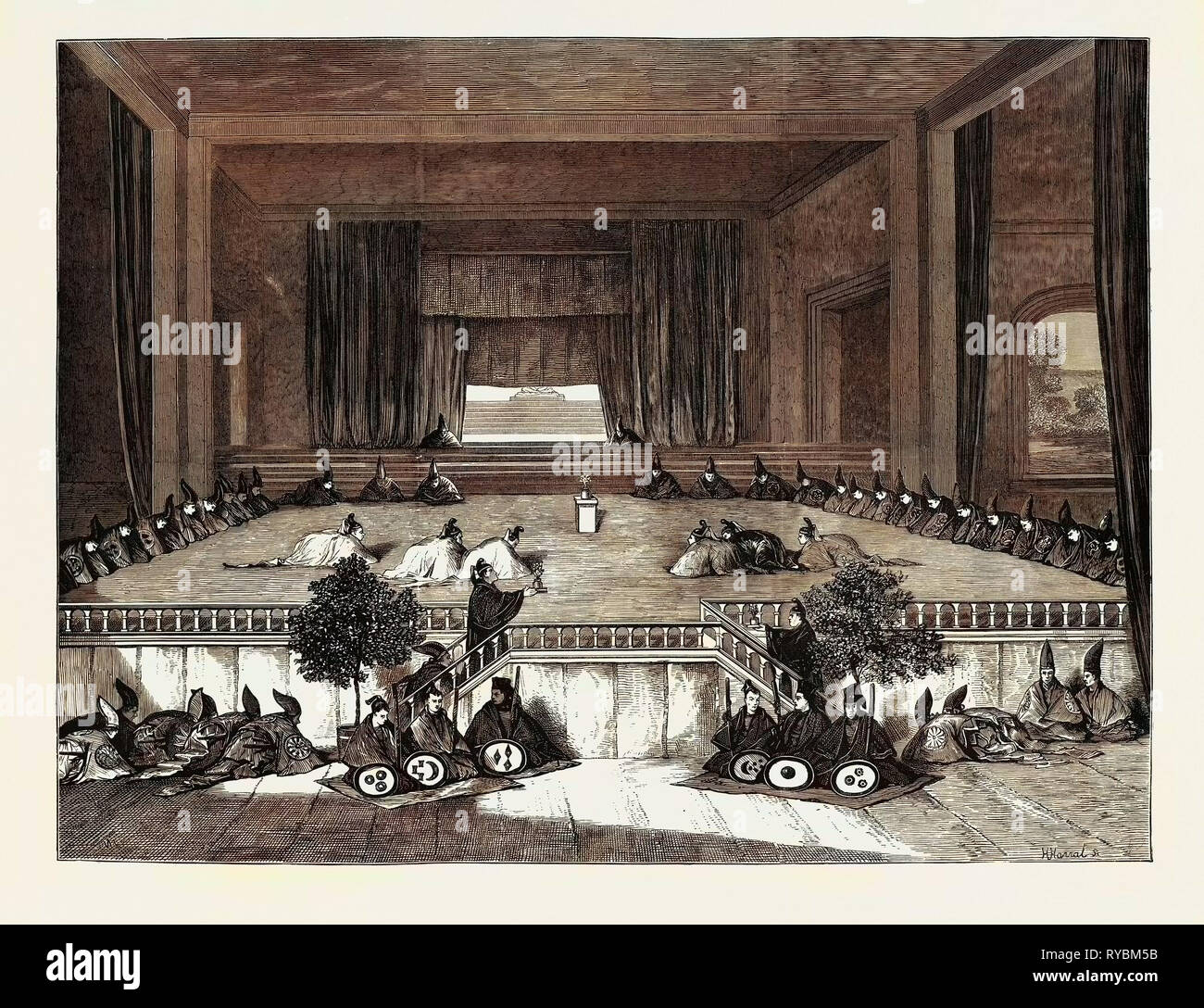 A Visit to the Mikado of Japan Stock Photo Alamy