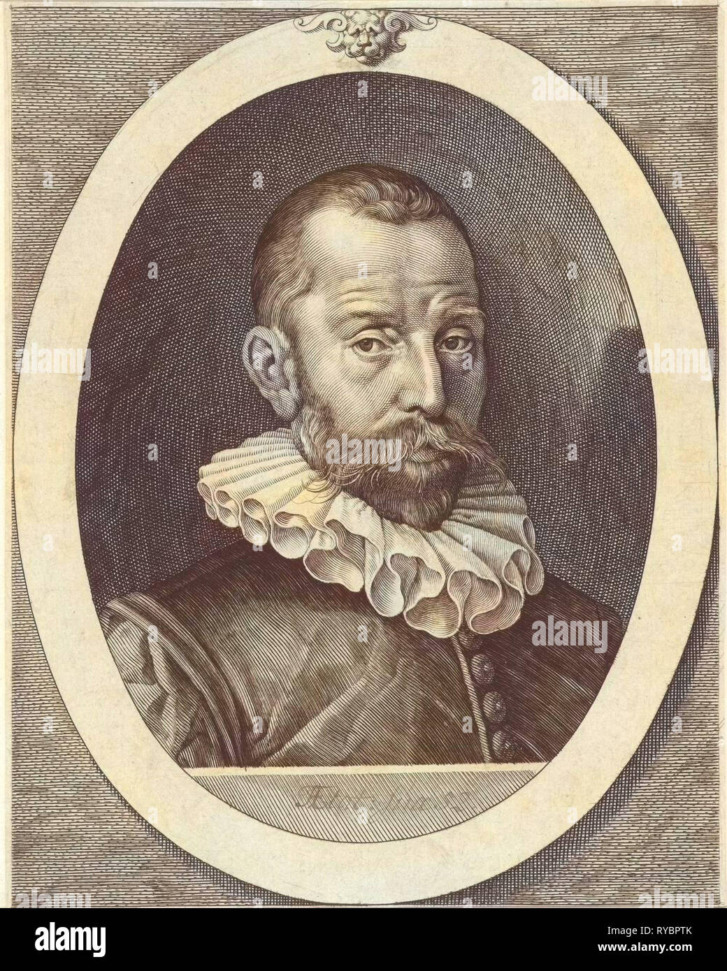 Portrait of Everard van Reyd, Jan Harmensz. Muller, 1602 - 1604 Stock Photo