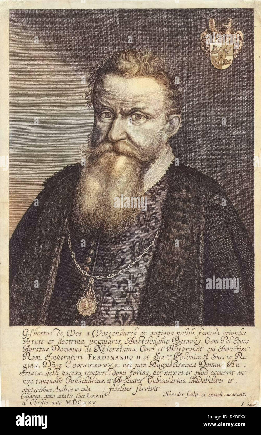 Portrait of Gijsbertus de Vos van Vossenburch, physician, c. 1630 Stock  Photo - Alamy