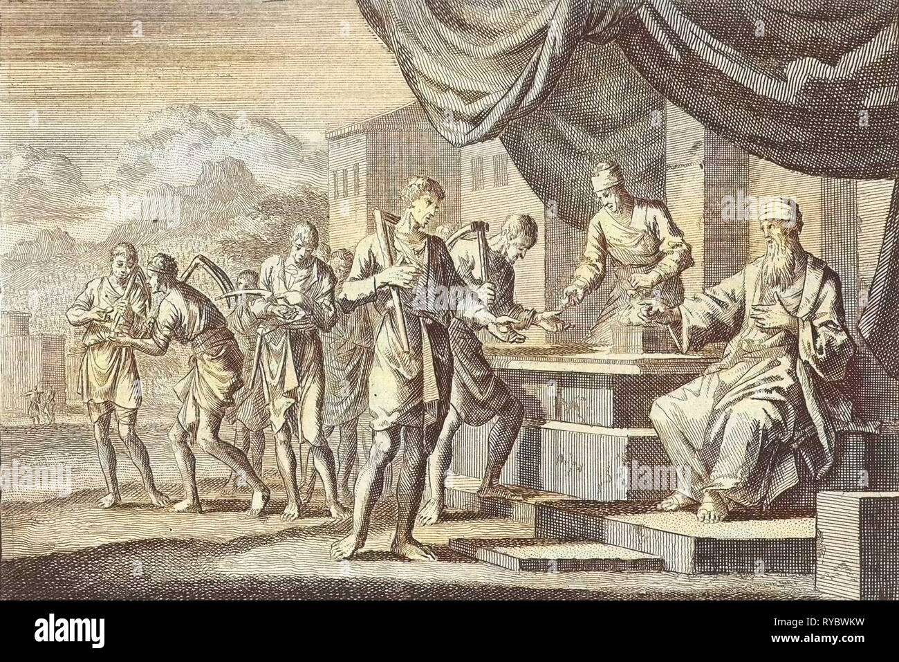 Parable Of The Laborers In The Vineyard Jan Luyken Pieter Mortier 