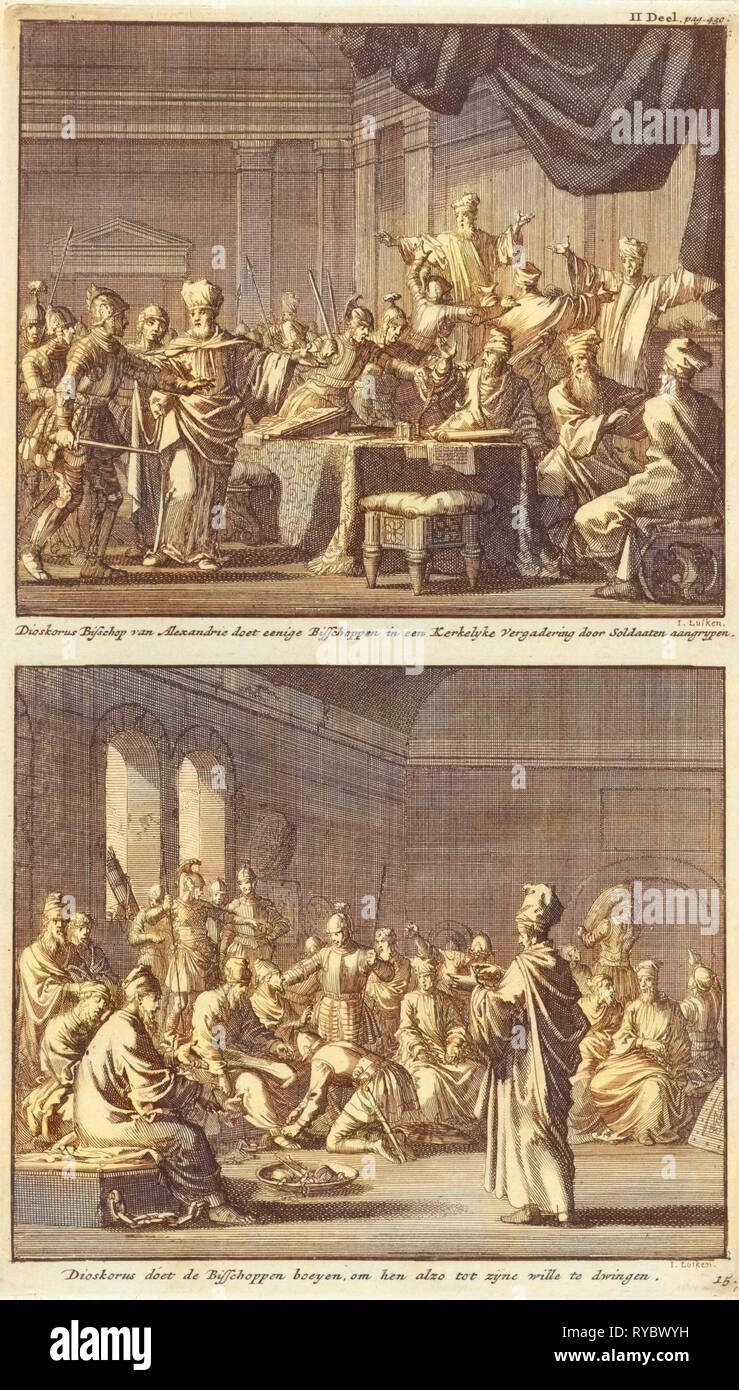 Arrest of some at the order of Dioscorus of Alexandria