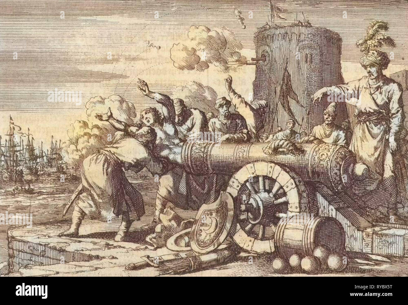 During the French bombardment of Algiers, the French consul is loaded