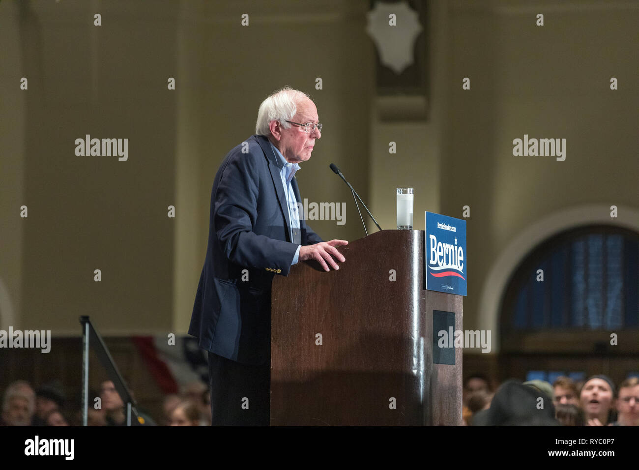 Iowa City, Iowa, USA. 8th March, 2019. Vermont Senator Bernie Sanders ...