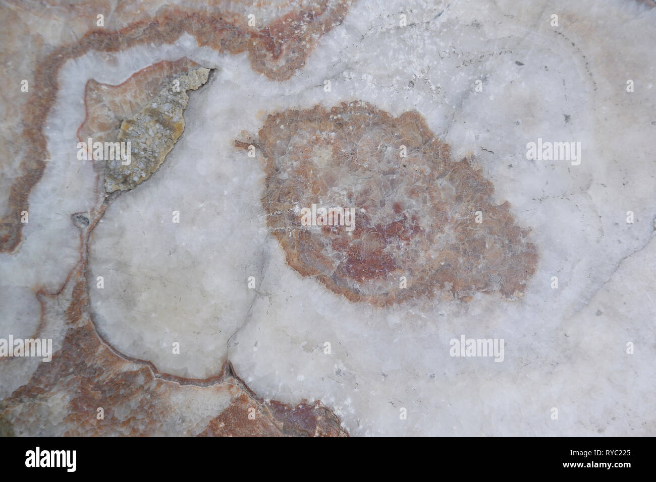 White - pink marble texture with natural pattern for background - Image Stock Photo