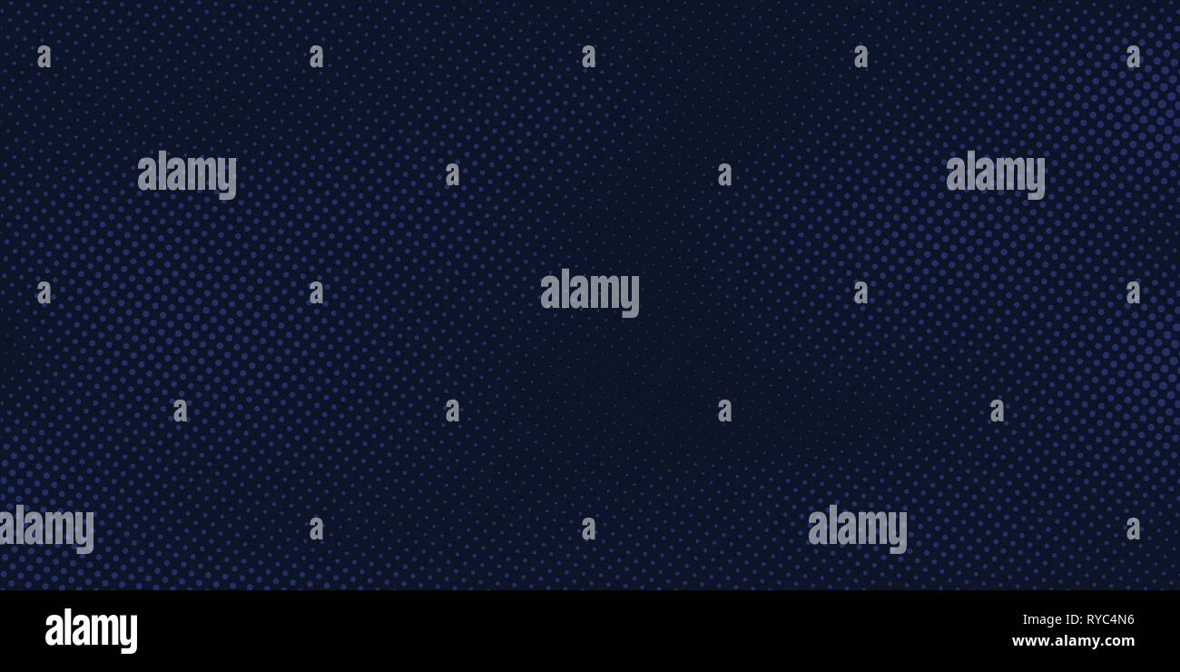 Abstract dark blue background with halftone pattern light blue texture. Creative cover design template. Vector illustration Stock Vector