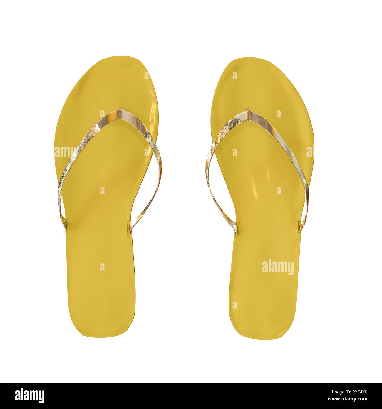 flip flops isolated on white background 3d illustration Stock Photo - Alamy