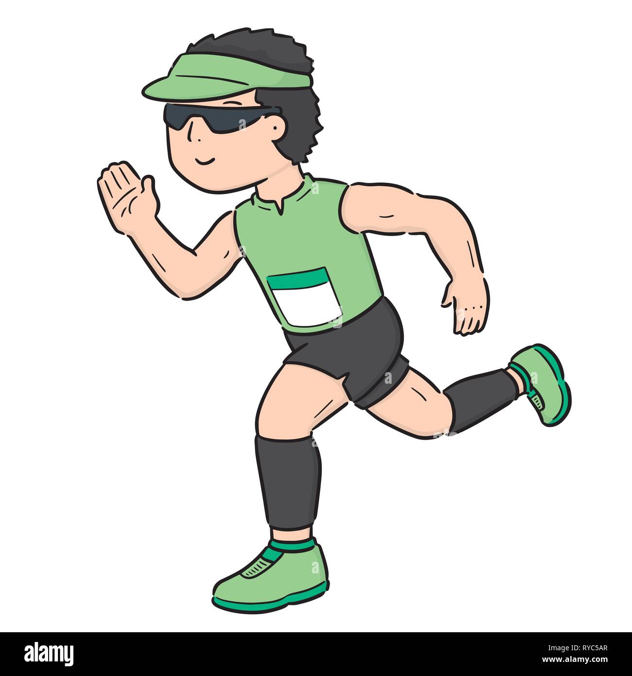 vector of man running Stock Vector