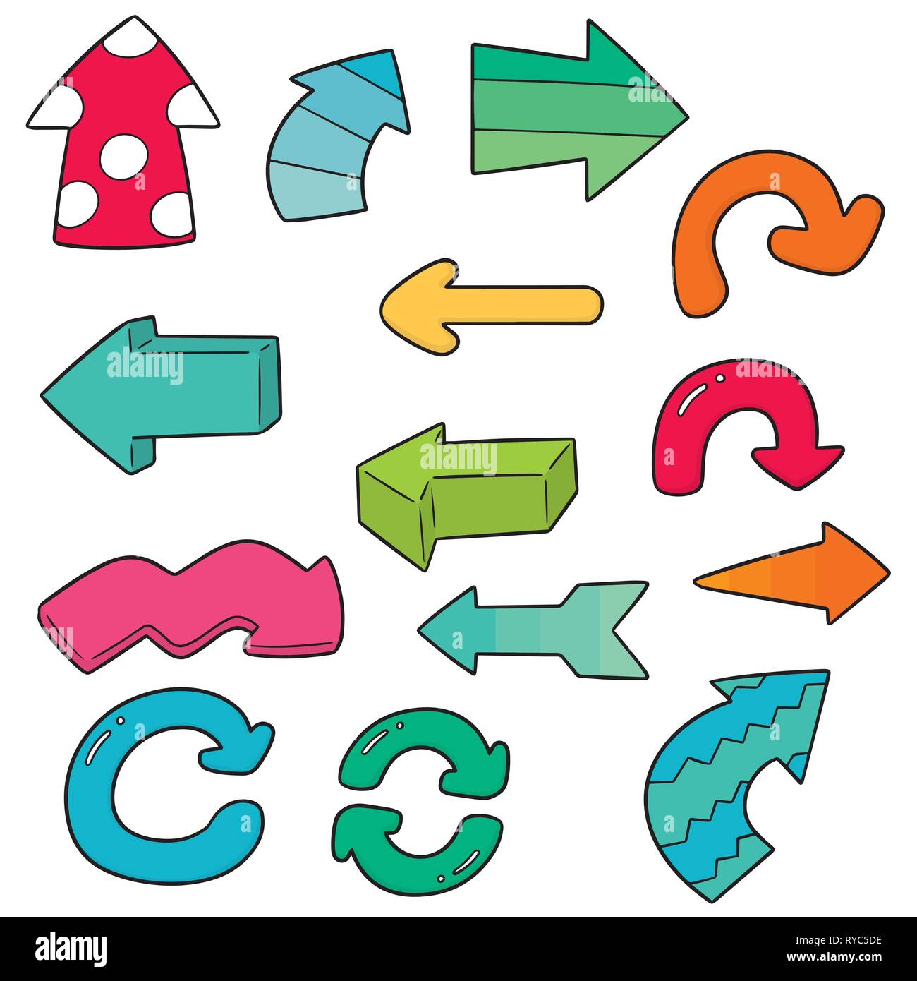 vector set of arrow Stock Vector Image & Art - Alamy