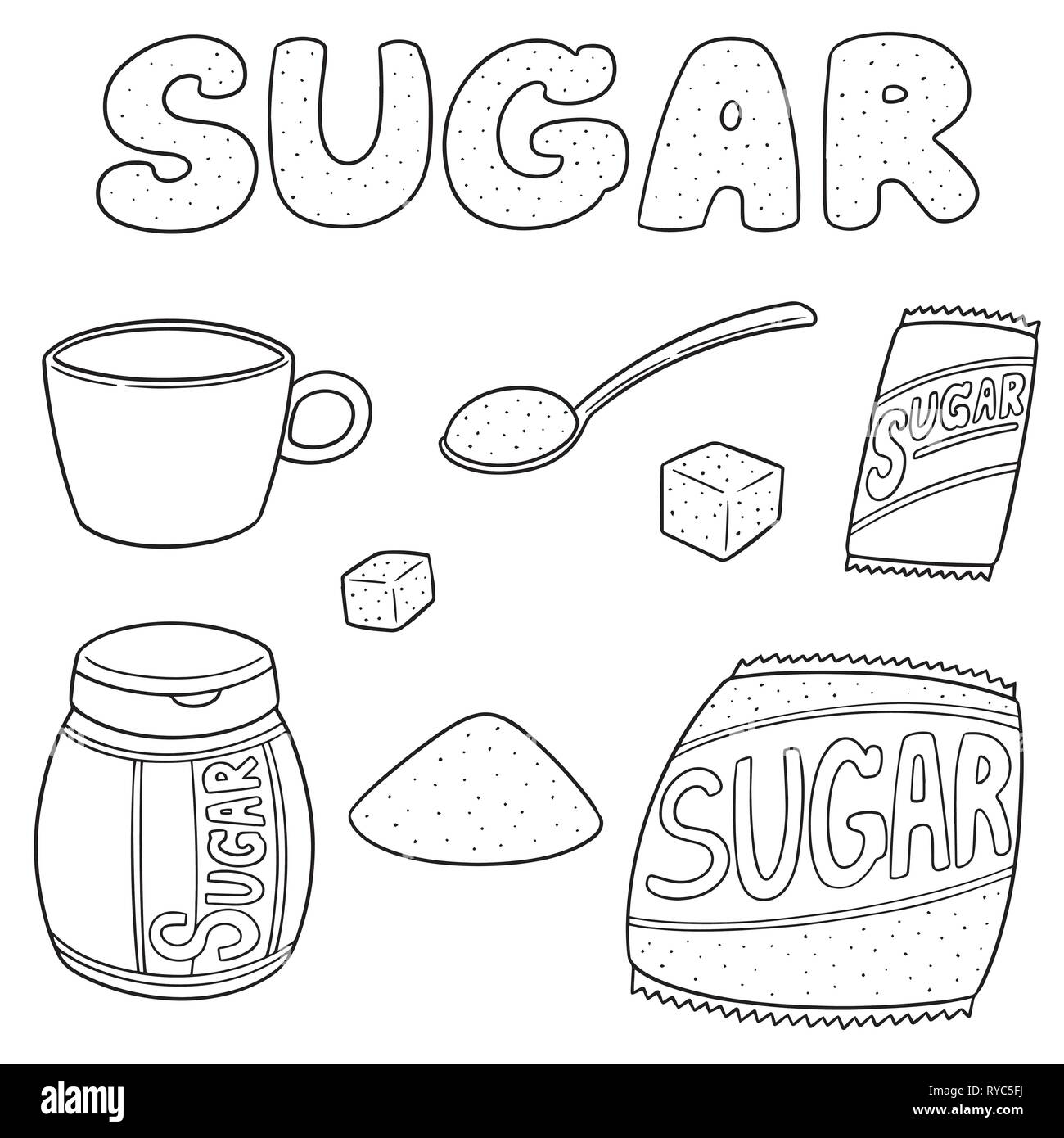 Sugar Cube Sweet Icon Vector Stock Photos &amp; Sugar Cube Sweet Icon ...