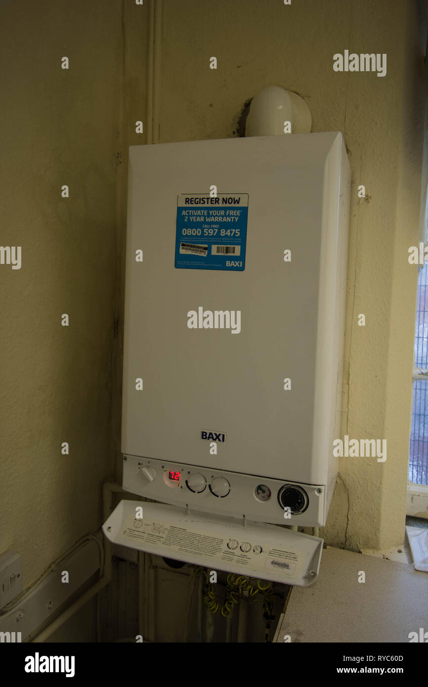 Baxi Gas heating Boiler Stock Photo Alamy