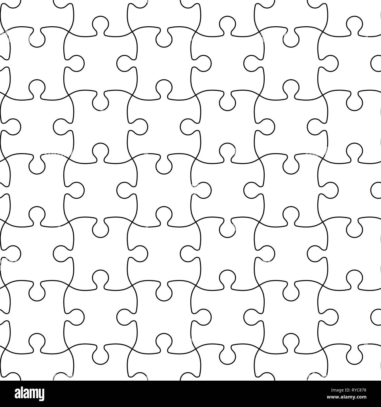 Vector illustration, flat design. Puzzle seamless pattern Stock Vector  Image & Art - Alamy
